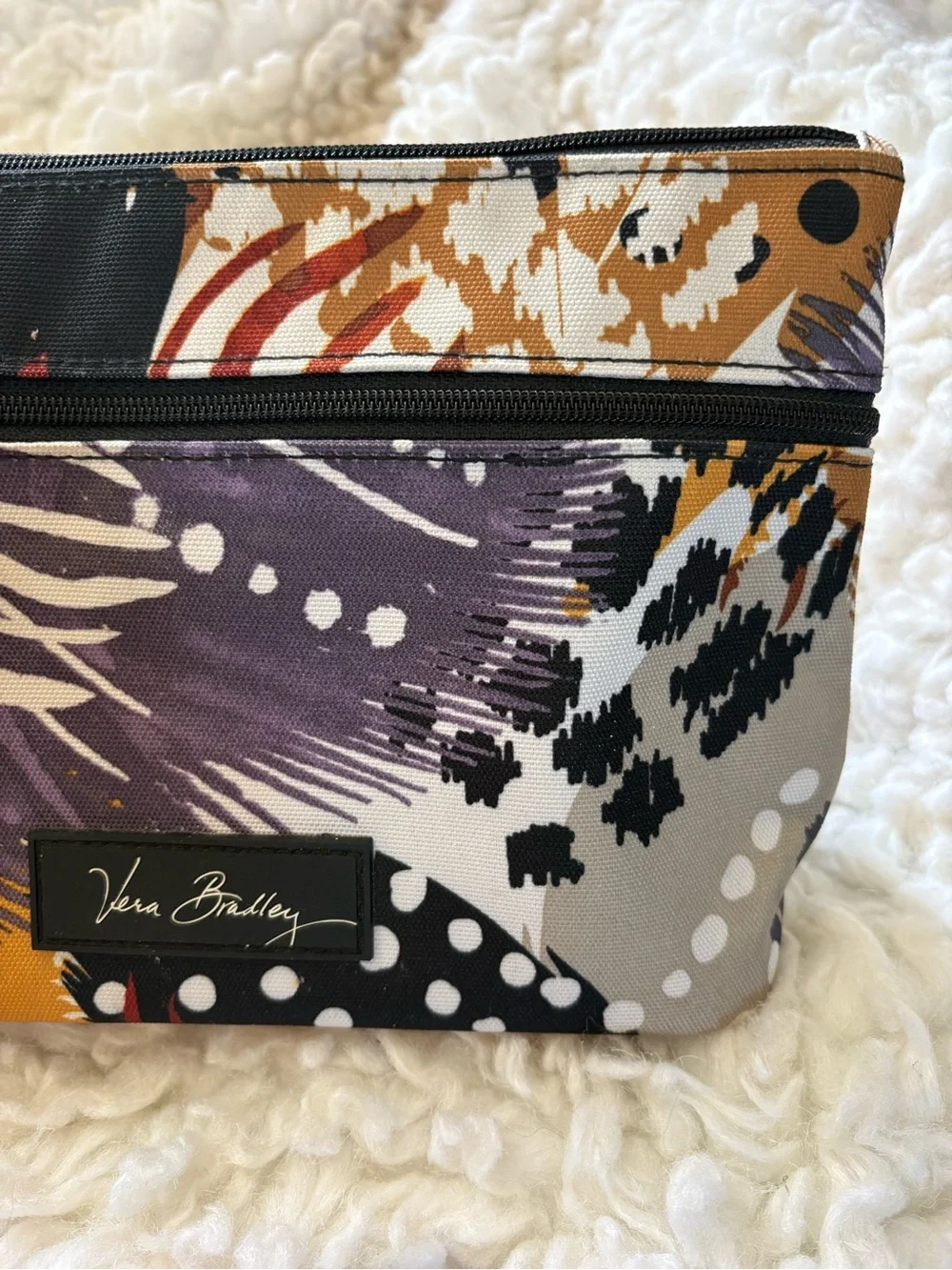 Vera Bradley Painted Feathers Cosmetic Bag